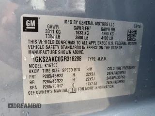 2016 GMC Yukon SLE with VIN 1GKS2AKC0GR318288, listed as a Copart auction lot 70414564 with 172,694 mi miles and Clean Title. Bid and sale history available at carsss.com. Image 13.