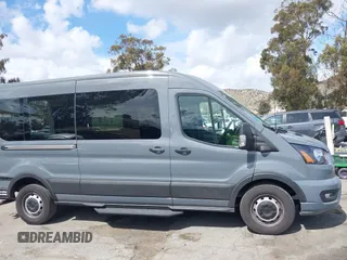 2023 Ford Transit Passenger XL with VIN 1FBAX2C82PKB58582, listed as a IAAI auction lot 41898895 with 16,416 mi miles and . Bid and sale history available at DreamBid. Image 13.