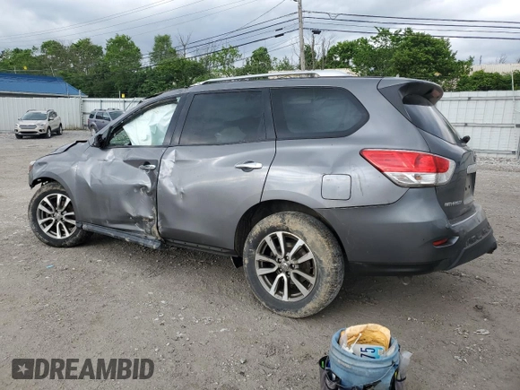2015 Nissan Pathfinder SV with VIN 5N1AR2MN4FC616881, listed as a Copart auction lot 57778835 with Not provided miles and Salvage title. Bid and sale history available at DreamBid. Image 2.