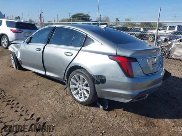 2023 Cadillac CT5 Luxury with VIN 1G6DM5RKXP0153165, listed as a IAAI auction lot 41639801 with 22,952 mi miles and . Bid and sale history available at DreamBid. Image 3.