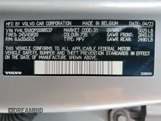 2023 Volvo XC40 Ultimate Dark Theme z VIN YV4L12UX2P2098537, wystawiony jako Copart lot #82546974 z przebiegiem 5 477 mil mil oraz Szkoda całkowita • Salvage title. Historia ofert i sprzedaży dostępna na DreamBid. Obrazek 13.