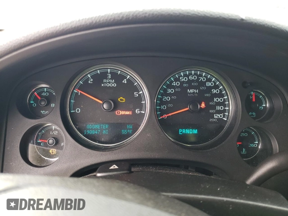 2010 GMC Yukon Denali with VIN 1GKUKEEF5AR242046, listed as a Copart auction lot 53712205 with 190,847 mi miles and Clean Title. Bid and sale history available at carsss.com. Image 9.