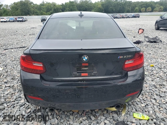 2015 BMW 2 Series M235i with VIN WBA1J7C55FV289435, listed as a Copart auction lot 59089955 with 122,328 mi miles and Salvage title. Bid and sale history available at DreamBid. Image 6.