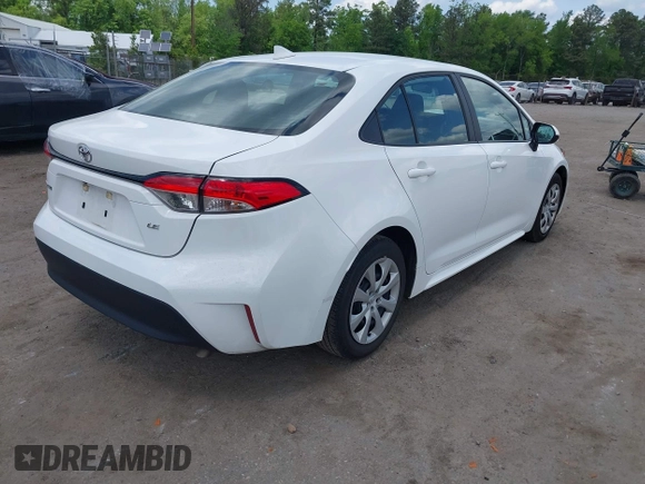 2023 Toyota Corolla LE with VIN 5YFB4MDE7PP068547, listed as a IAAI auction lot 42158965 with 48,735 mi miles. Bid and sale history available at carsss.com. Image 4.