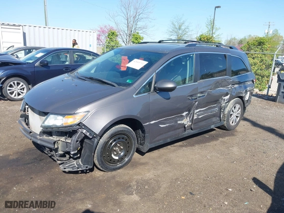 2016 Honda Odyssey EX-L with VIN 5FNRL5H65GB024360, listed as a IAAI auction lot 42005732 with 82,667 mi miles. Bid and sale history available at carsss.com. Image 17.