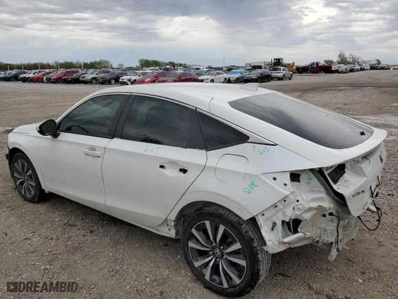 2022 Honda Civic Hatchback EX-L with VIN 19XFL1H74NE016547, listed as a Copart auction lot 51667655 with 34,313 mi miles and Salvage Title. Bid and sale history available at carsss.com. Image 2.