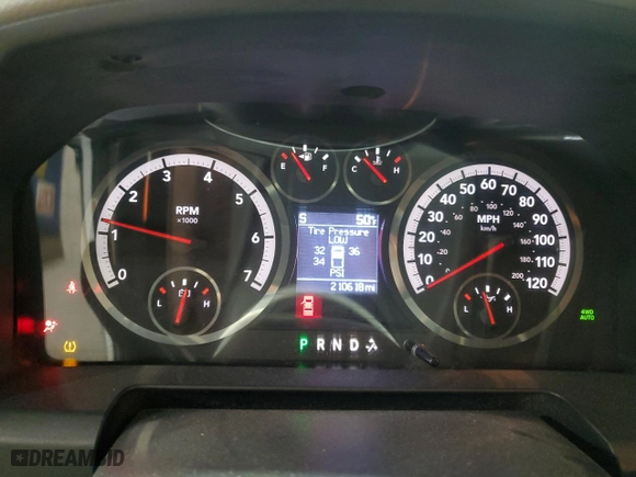 2012 Ram 1500 Big Horn with VIN 1C6RD7LT2CS310645, listed as a Copart auction lot 51498265 with 210,618 mi miles and Clean Title. Bid and sale history available at carsss.com. Image 9.
