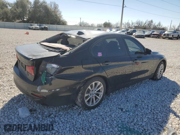 2016 BMW 3 Series 320i with VIN WBA8A9C50GK618538, listed as a Copart auction lot 88373835 with 0 mi miles and Salvage Title. Bid and sale history available at carsss.com. Image 3.