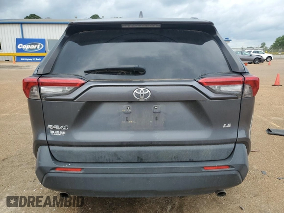 2019 Toyota RAV4 LE with VIN JTMH1RFV5KD027262, listed as a Copart auction lot 53493345 with 122,617 mi miles and Salvage title. Bid and sale history available at DreamBid. Image 6.