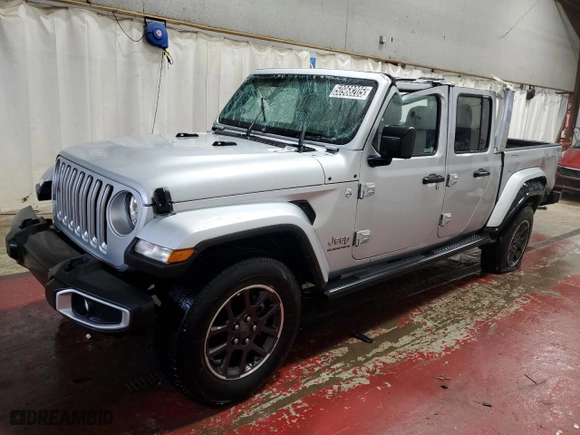 2023 Jeep Gladiator Overland with VIN 1C6HJTFG1PL528801, listed as a Copart auction lot 50968205 with 43,293 mi miles and Non Repairable. Bid and sale history available at carsss.com. Image 1.