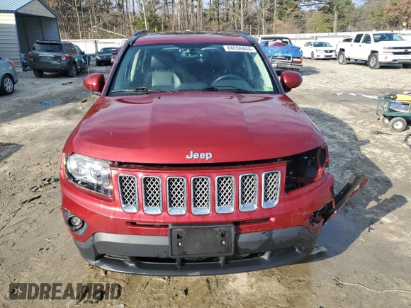 2016 Jeep Compass Latitude with VIN 1C4NJCEB7GD543444, listed as a Copart auction lot 84266844 with 61,564 mi miles and Salvage Title. Bid and sale history available at carsss.com. Image 5.