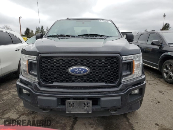 2019 Ford F-150 XL with VIN 1FTEX1EP0KKC22297, listed as a Copart auction lot 47800195 with 96,819 mi miles and Salvage Title. Bid and sale history available at carsss.com. Image 5.