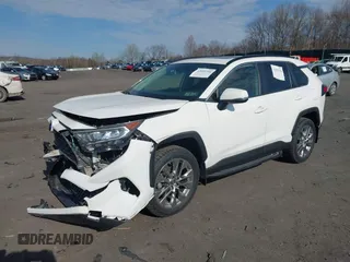 2019 Toyota RAV4 XLE Premium with VIN JTMA1RFV9KD013771, listed as a IAAI auction lot 42055558 with 36,585 mi miles. Bid and sale history available at carsss.com. Image 17.