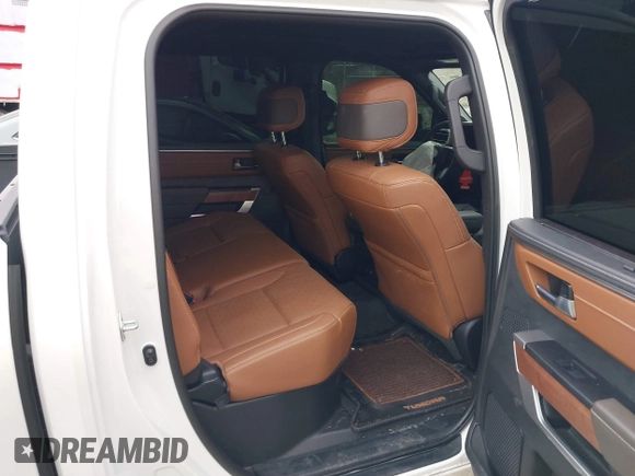 2024 Toyota Tundra 1794 Edition with VIN 5TFMA5DB1RX206178, listed as a IAAI auction lot 41687850 with 11,547 mi miles and . Bid and sale history available at DreamBid. Image 8.