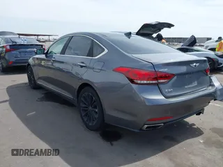 2017 Genesis G80 3.8L with VIN KMHGN4JE2HU167543, listed as a IAAI auction lot 42248719 with 82,574 mi miles and . Bid and sale history available at DreamBid. Image 3.