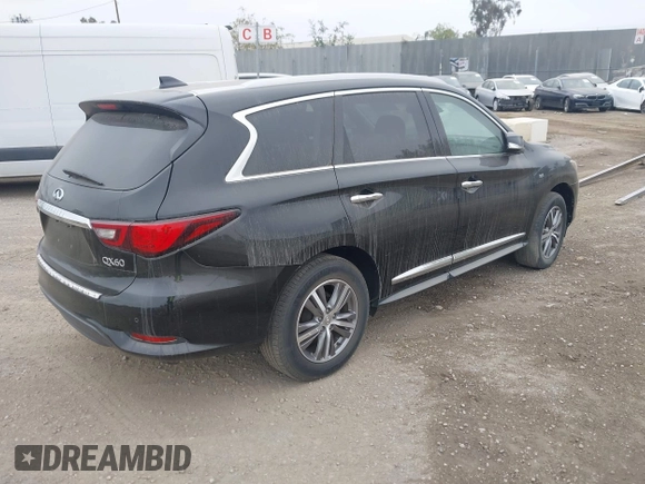 2020 Infiniti QX60 Signature Edition с VIN 5N1DL0MM3LC510637, выставлен на аукционе IAAI как лот 41967184 с пробегом 51 126 миль миль и . История ставок и продаж доступна на DreamBid. Изображение 4.