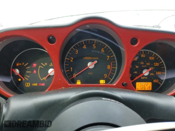 2008 Nissan 350Z Touring with VIN JN1BZ34E78M750119, listed as a Copart auction lot 86712844 with 170,221 mi miles and Clean title. Bid and sale history available at DreamBid. Image 9.