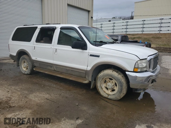 2000 Ford Excursion Limited with VIN 1FMNU42L3YEC40856, listed as a Copart auction lot 43702325 with 242,903 mi miles and Clean title. Bid and sale history available at DreamBid. Image 4.