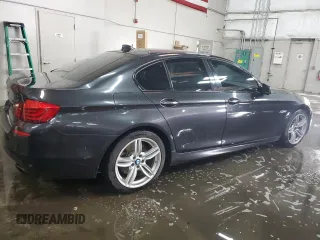 2013 BMW 5 Series 550i xDrive with VIN WBAFU9C59DDY70691, listed as a Copart auction lot 87702305 with 225,677 mi miles and Salvage Title. Bid and sale history available at carsss.com. Image 3.