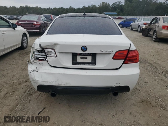 2012 BMW 3 Series 335i with VIN WBAKG7C58CE803258, listed as a Copart auction lot 71809764 with 73,376 mi miles and Salvage Title. Bid and sale history available at carsss.com. Image 6.