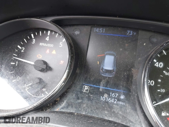 2020 Nissan Rogue S with VIN JN8AT2MT2LW036693, listed as a IAAI auction lot 42176450 with 101,642 mi miles and . Bid and sale history available at DreamBid. Image 7.