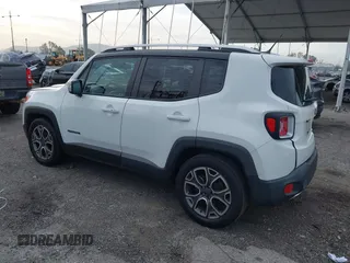 2017 Jeep Renegade Limited with VIN ZACCJADB5HPF68004, listed as a IAAI auction lot 41789333 with 108,425 mi miles and . Bid and sale history available at DreamBid. Image 3.