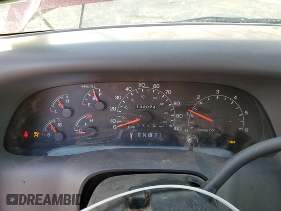 2001 Ford Super Duty F-250 XL with VIN 1FTNW21SX1EA47184, listed as a Copart auction lot 78271604 with 132,024 mi miles and Salvage Title. Bid and sale history available at carsss.com. Image 9.