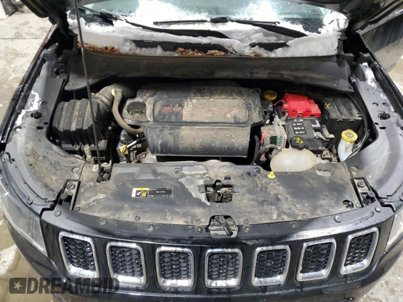 2019 Jeep Compass Sport with VIN 3C4NJDAB0KT598753, listed as a Copart auction lot 45429905 with 72,722 mi miles and Salvage title. Bid and sale history available at DreamBid. Image 12.