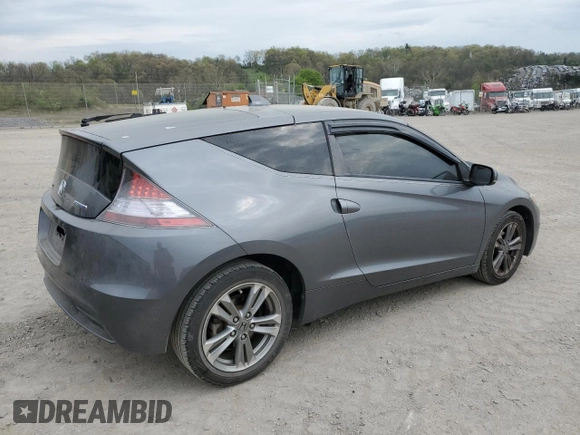 2013 Honda CR-Z with VIN JHMZF1D49DS000435, listed as a Copart auction lot 54651855 with 181,444 mi miles and Salvage Title. Bid and sale history available at carsss.com. Image 3.