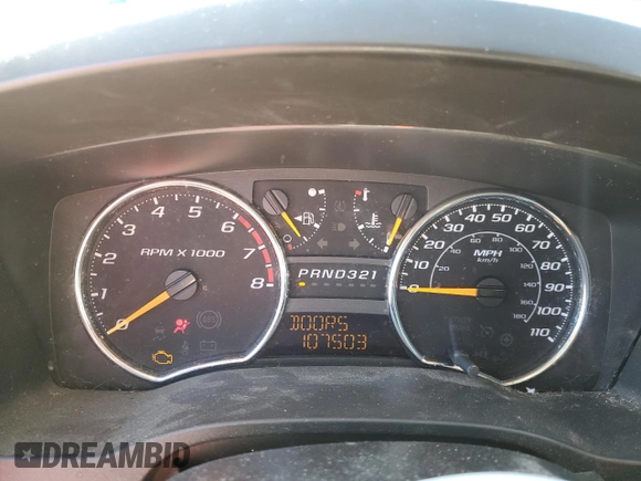 2009 GMC Canyon SLE2 with VIN 1GTCS13E898110376, listed as a Copart auction lot 76249874 with 107,503 mi miles and Salvage Title. Bid and sale history available at carsss.com. Image 9.