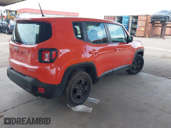 2017 Jeep Renegade Sport with VIN ZACCJAAB5HPE50670, listed as a IAAI auction lot 42192539 with 91,008 mi miles and . Bid and sale history available at DreamBid. Image 4.