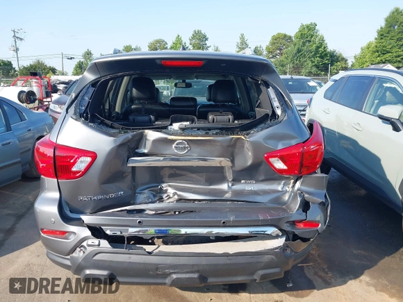 2018 Nissan Pathfinder Platinum with VIN 5N1DR2MM8JC637360, listed as a IAAI auction lot 42549095 with 93,585 mi miles and . Bid and sale history available at DreamBid. Image 16.