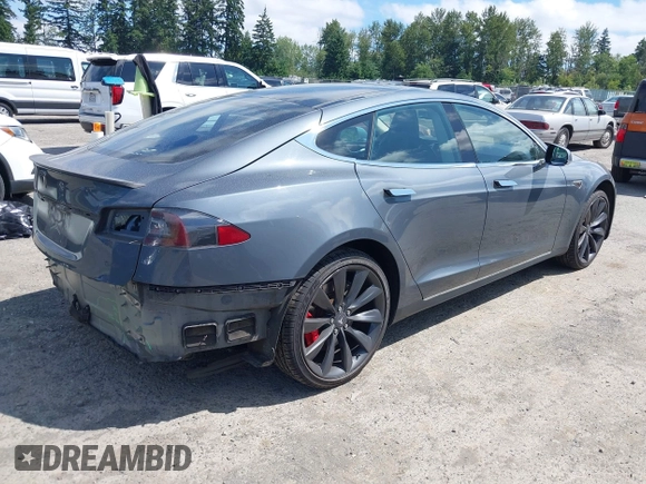 2013 Tesla Model S Performance with VIN 5YJSA1DP8DFP28644, listed as a IAAI auction lot 42641375 with 140,941 mi miles and . Bid and sale history available at DreamBid. Image 4.