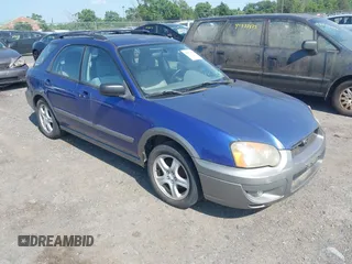 2004 Subaru Impreza Outback Special Sports with VIN JF1GG68574H817962, listed as a IAAI auction lot 42573094 with 132,688 mi miles and . Bid and sale history available at DreamBid. Image 1.