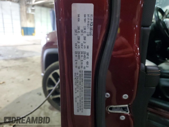 2020 Jeep Compass Limited with VIN 3C4NJDCB6LT167512, listed as a Copart auction lot 48034425 with 50,183 mi miles and Non repairable. Bid and sale history available at DreamBid. Image 14.