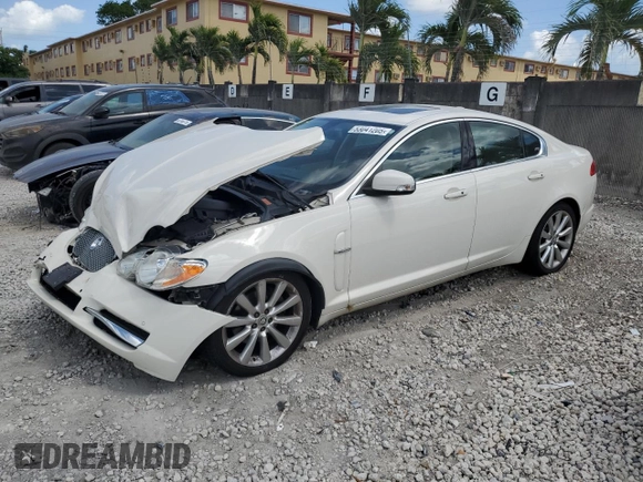 2009 Jaguar XF with VIN SAJXA06B79HR44382, listed as a Copart auction lot 53041205 with 121,245 mi miles and Salvage Title. Bid and sale history available at DreamBid. Image 1.