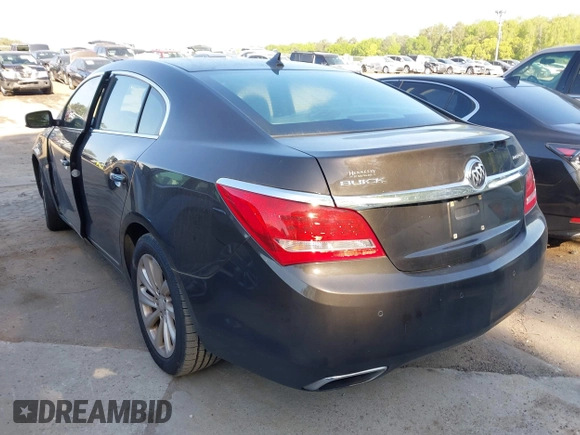2014 Buick LaCrosse Leather with VIN 1G4GB5G37EF129097, listed as a IAAI auction lot 42069228 with 156,748 mi miles. Bid and sale history available at carsss.com. Image 3.