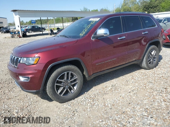 2019 Jeep Grand Cherokee Limited z VIN 1C4RJEBG7KC656743, wystawiony jako Copart lot #52202455 z przebiegiem 85 273 mil mil oraz Szkoda całkowita • Salvage title. Historia ofert i sprzedaży dostępna na DreamBid. Obrazek 1.