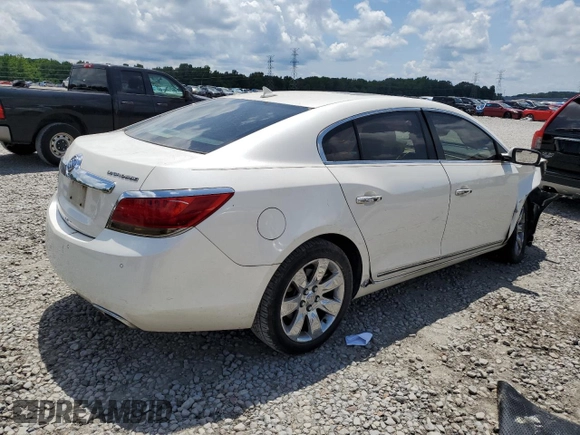 2013 Buick LaCrosse Premium 2 with VIN 1G4GH5G32DF245532, listed as a Copart auction lot 58662985 with Not provided miles and Salvage title. Bid and sale history available at DreamBid. Image 3.