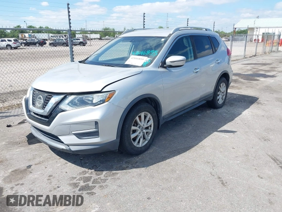2017 Nissan Rogue S with VIN 5N1AT2MTXHC880965, listed as a IAAI auction lot 42016855 with 117,672 mi miles. Bid and sale history available at carsss.com. Image 2.