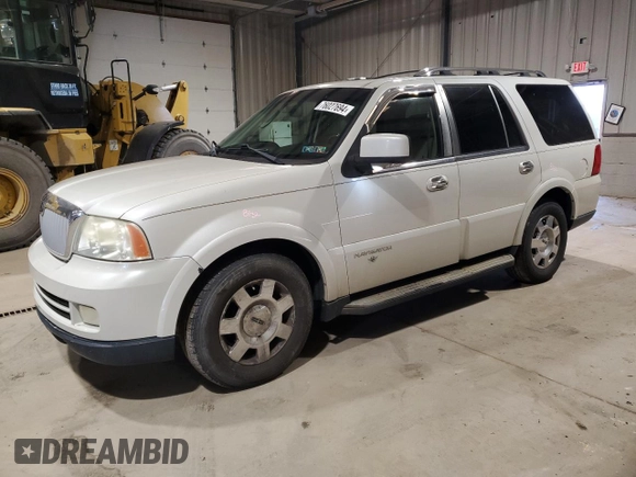 2005 Lincoln Navigator Luxury with VIN 5LMFU28505LJ00446, listed as a Copart auction lot 76027694 with 128,345 mi miles and Salvage Title. Bid and sale history available at carsss.com. Image 1.