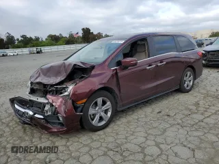 2019 Honda Odyssey EX z VIN 5FNRL6H59KB011620, wystawiony jako Copart lot #56070275 z przebiegiem 78 788 mil mil oraz Szkoda całkowita • Salvage title. Historia ofert i sprzedaży dostępna na DreamBid. Obrazek 1.