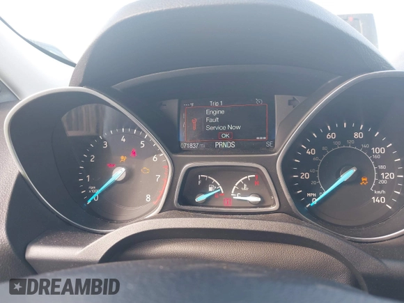 2017 Ford Escape SE with VIN 1FMCU9G97HUE98112, listed as a IAAI auction lot 41681438 with 71,837 mi miles. Bid and sale history available at carsss.com. Image 7.