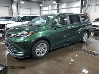 2023 Toyota Sienna Platinum with VIN 5TDESKFC1PS097942, listed as a Copart auction lot 50408805 with 15,101 mi miles and Salvage Title. Bid and sale history available at DreamBid. Image 1.