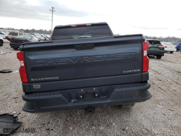 2021 Chevrolet Silverado 1500 Custom with VIN 1GCPYBEK2MZ212722, listed as a Copart auction lot 85321014 with 76,343 mi miles and Salvage Title. Bid and sale history available at carsss.com. Image 6.