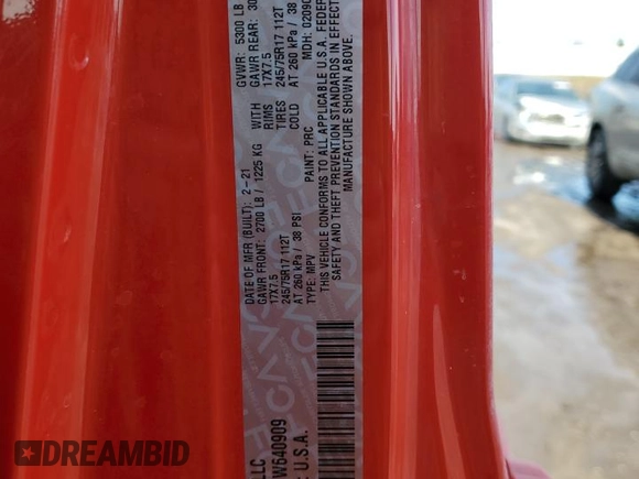 2021 Jeep Wrangler Unlimited Sport with VIN 1C4HJXKN2MW640909, listed as a Copart auction lot 42649335 with Not provided miles and Clean title. Bid and sale history available at DreamBid. Image 13.