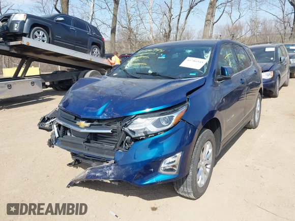 2020 Chevrolet Equinox LT with VIN 2GNAXUEVXL6222091, listed as a IAAI auction lot 41786944 with 43,610 mi miles and . Bid and sale history available at DreamBid. Image 17.