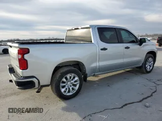 2020 Chevrolet Silverado 1500 Custom with VIN 3GCPWBEK6LG135650, listed as a Copart auction lot 46837975 with 42,063 mi miles and Salvage Title. Bid and sale history available at carsss.com. Image 3.