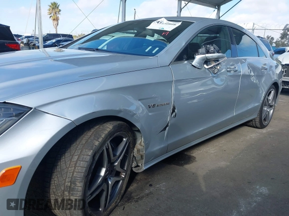 2012 Mercedes-Benz CLS-Class CLS 63 AMG with VIN WDDLJ7EB5CA027728, listed as a IAAI auction lot 41450808 with 100,594 mi miles. Bid and sale history available at carsss.com. Image 6.