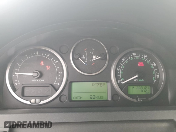 2005 Land Rover LR3 HSE with VIN SALAG25495A338952, listed as a Copart auction lot 60673495 with 203,121 mi miles and Salvage title. Bid and sale history available at DreamBid. Image 9.